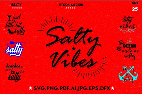 25 Salty Bundle: A Graphic Design Asset for Crafts and Creative Projects