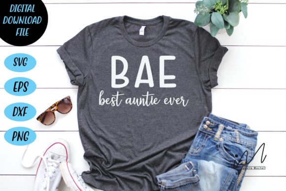 BAE Best Auntie Ever Vole2 Graphics for Crafts