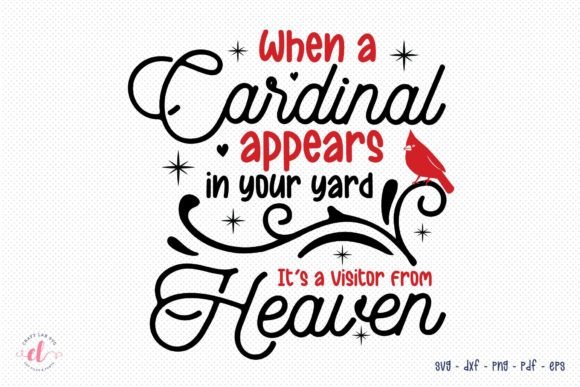 Christmas Cardinal SVG - Memorial SVG for Crafts and Graphics