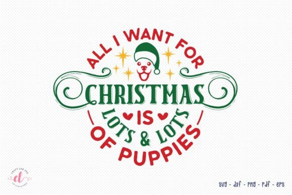 Christmas Dog SVG Design for Crafts and Graphics