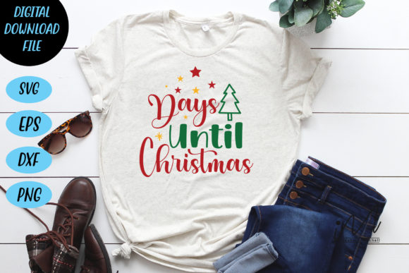 Days Until Christmas Svg Cut Files for Crafts and Graphics