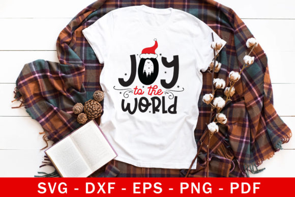 Joy to the World Christmas SVG Cut File for Crafts and Graphics