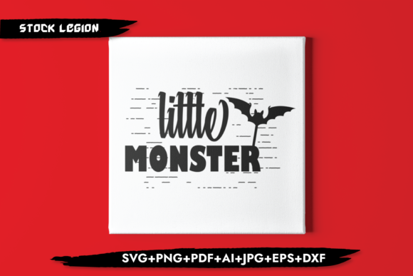 Little Monster Halloween Graphics for Crafts