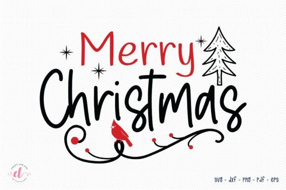 Merry Christmas SVG Design for Crafts and Graphics