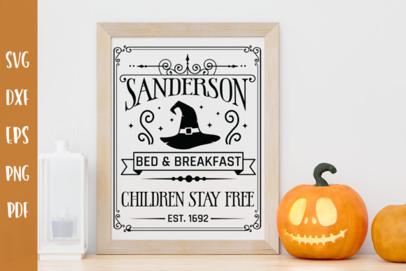 Sanderson Bed Breakfast SVG for Crafts and Graphics